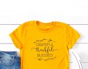 Футболка Grateful, thankful, blessed (Желтая)
