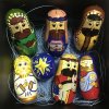 НАБОР ФИГУРОК В ВИДЕ МАТРЁШЕК. Рождественский вертеп (с петлёй)