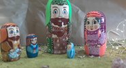 НАБОР ФИГУРОК В ВИДЕ МАТРЁШЕК. Рождество